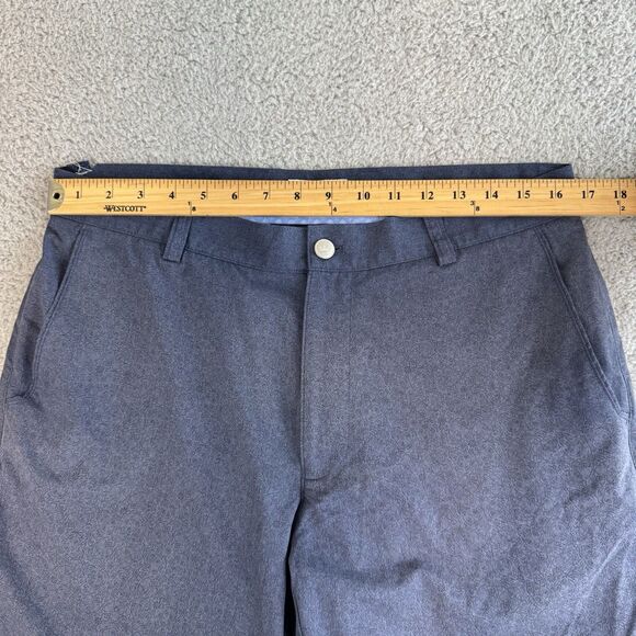 s Peter‎ Millar Shorts Mens 33 Blue Performance Golf Classic Polyester Crown - Picture 3 of 8